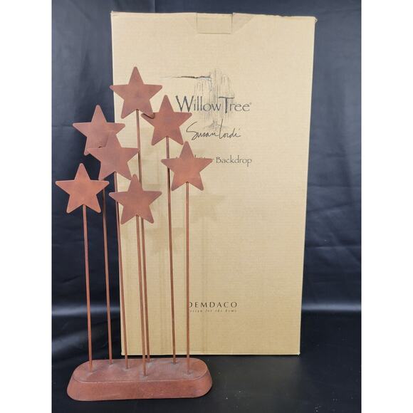 Willow Tree Metal Patina 13" Star Backdrop by Susan Lordi (26007) Orig Box - Picture 1 of 3